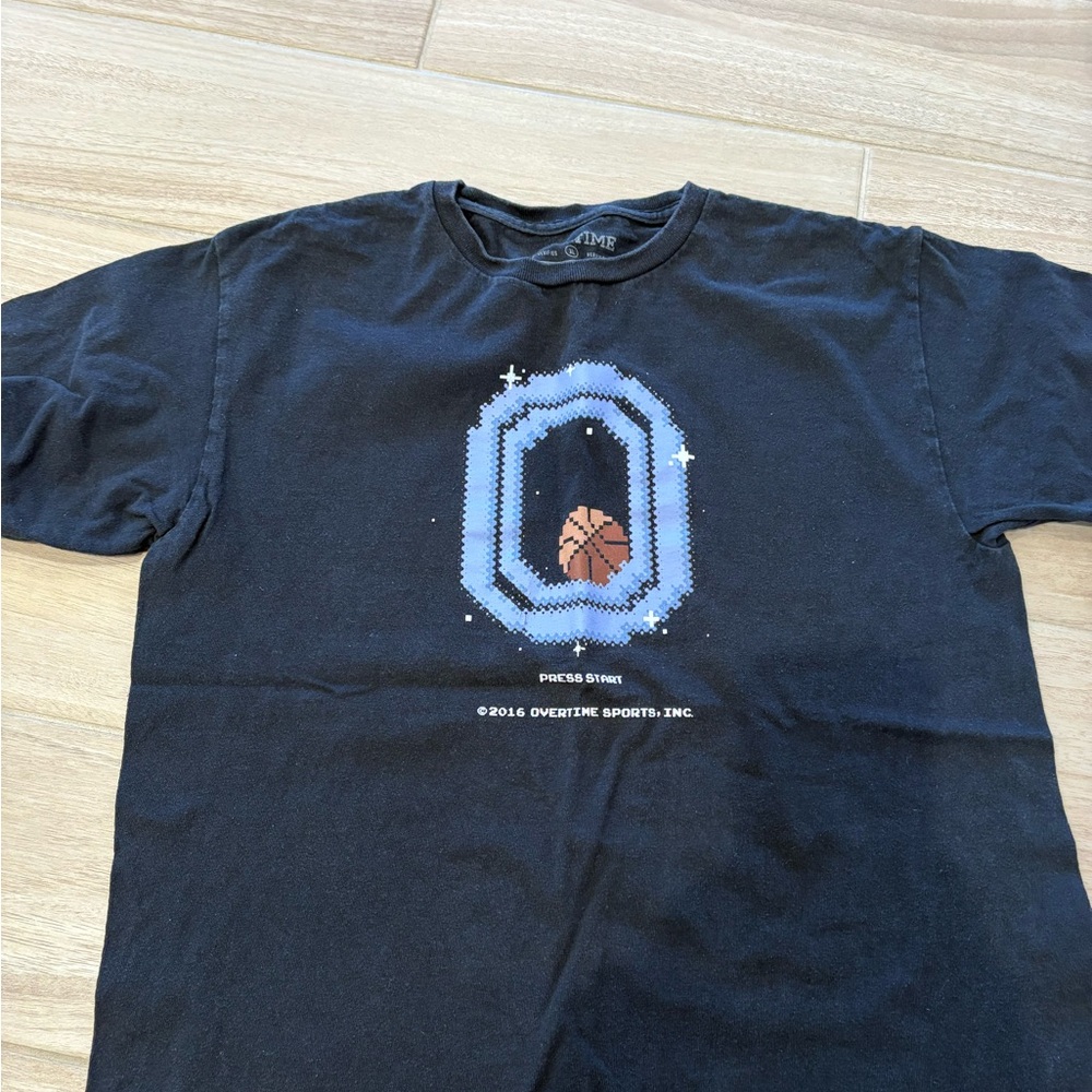 Overtime Black Graphic T-Shirt